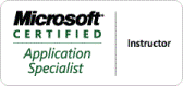 Logo Microsoft Certified Application Specialist Instructor